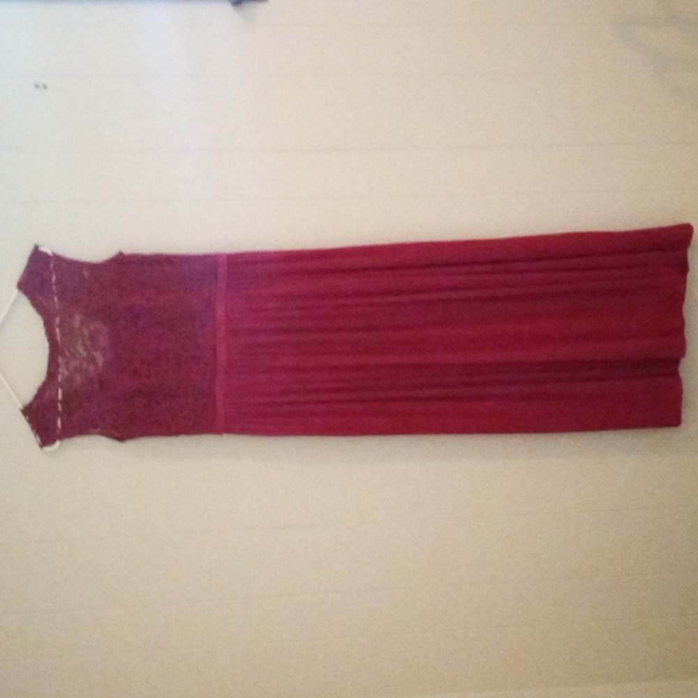 Formal Evening dress, cranberry color,worn once! From David's Bridal.